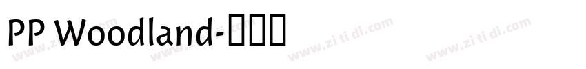 PP Woodland字体转换